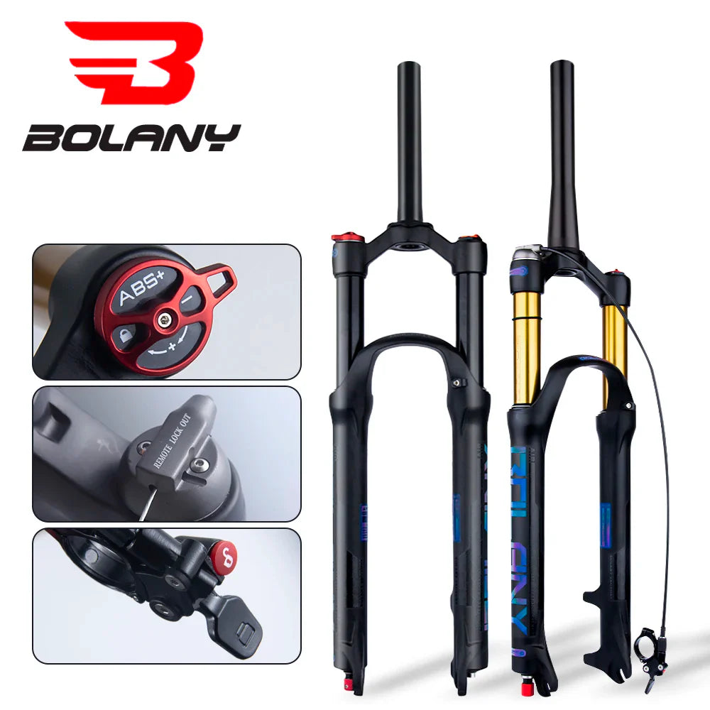 rebound adjustable mtb air front suspension