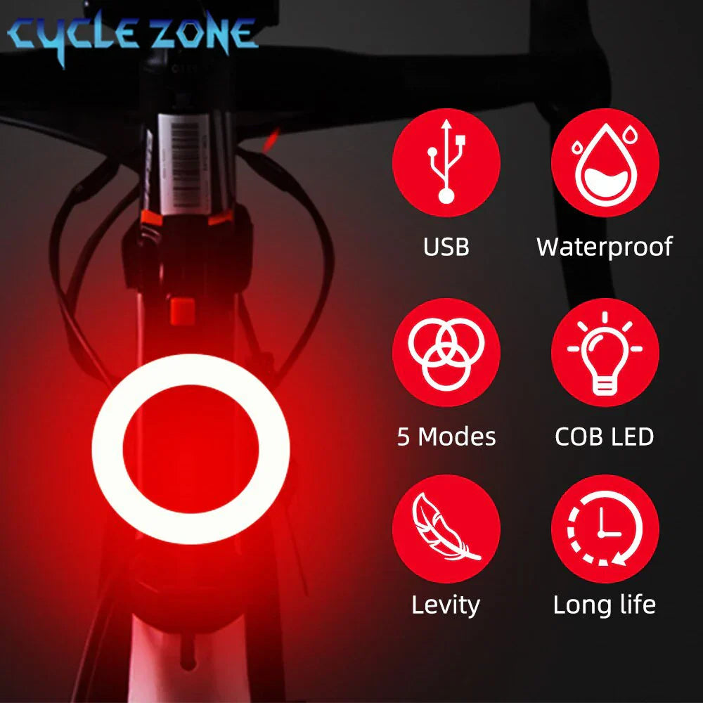 usb rechargeable led bike taillight