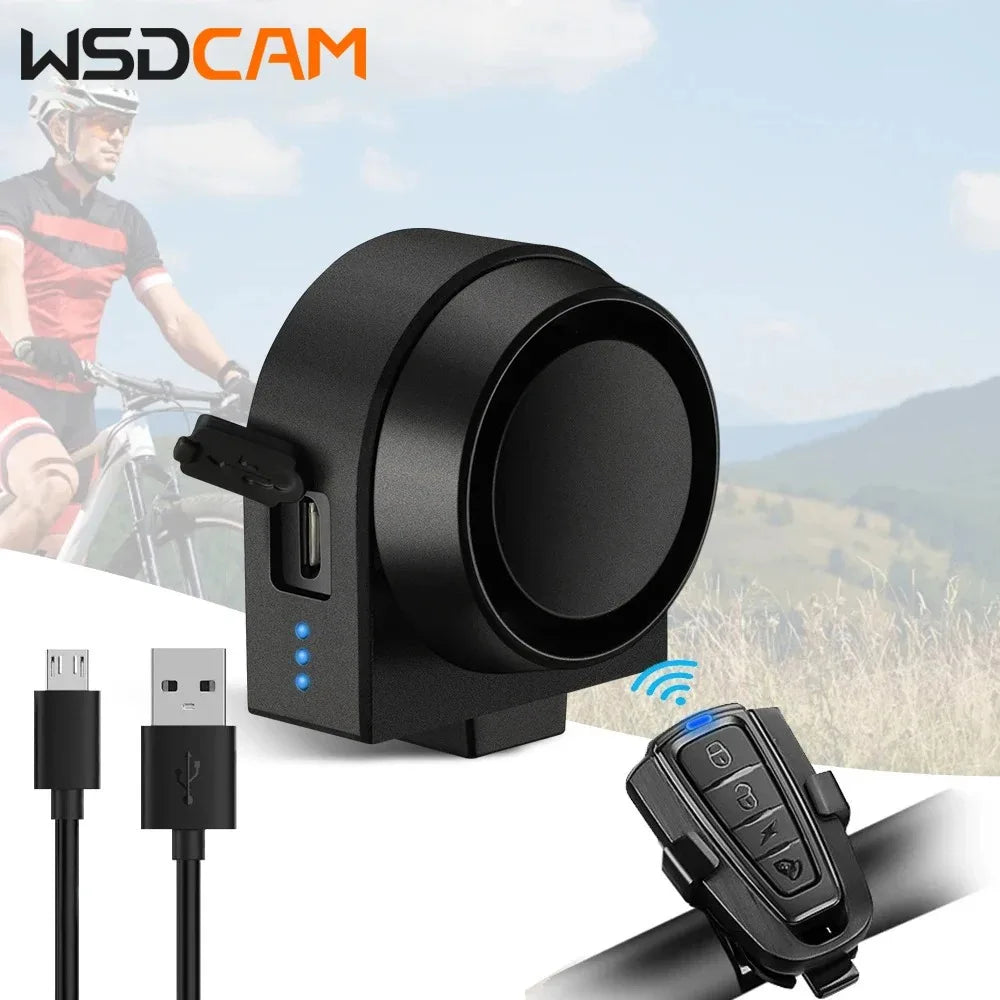 wsdcam bicycle alarm vibration alarm waterproof