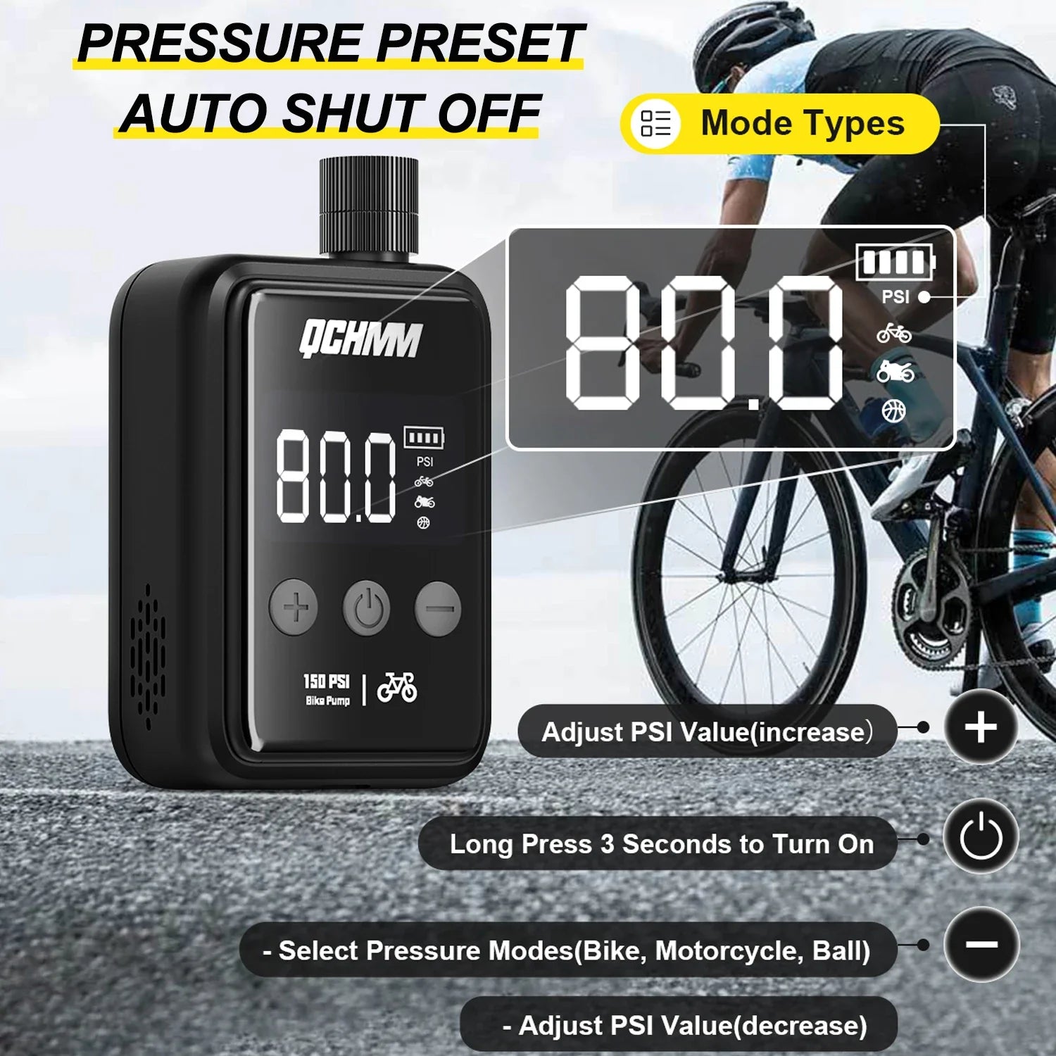 mini electric bicycle pump