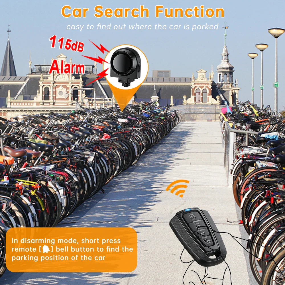 wsdcam bicycle alarm vibration alarm waterproof